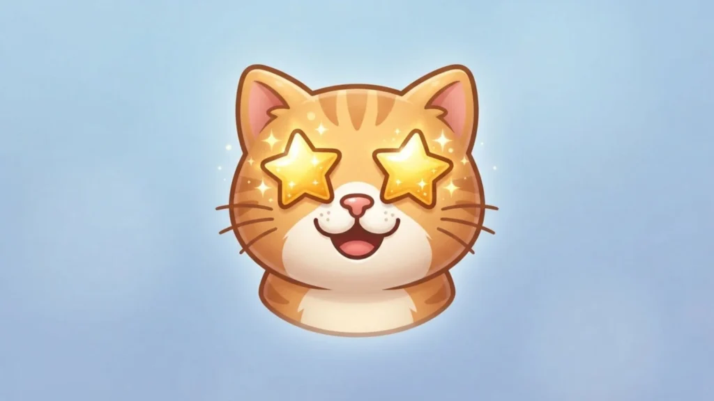 Cat Emoji With Star Eyes Mean
