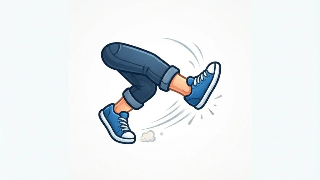 Kicking Feet Emoji Mean