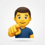 Pointing at You Emoji