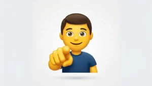 Pointing at You Emoji