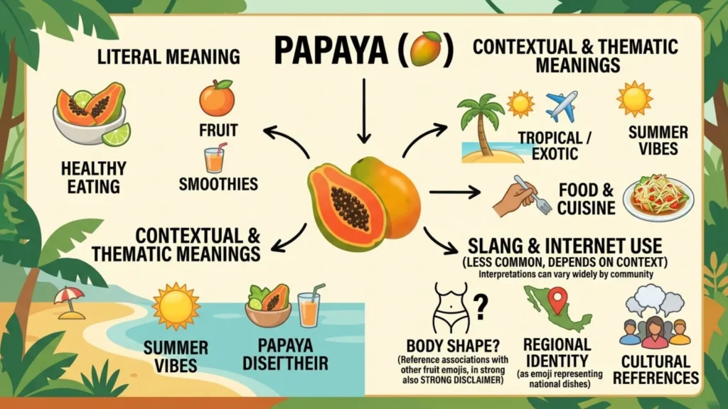 What does Papaya Emoji Mean