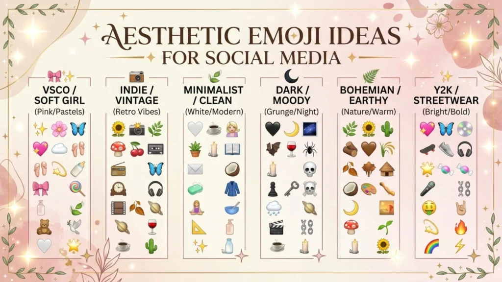 Aesthetic Emoji Ideas for Social Media