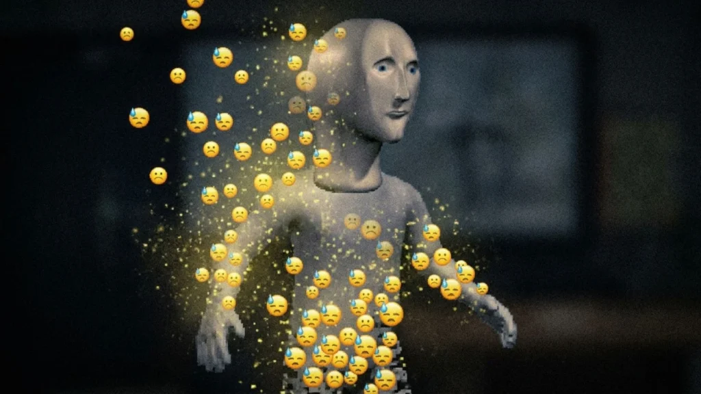 Emoji Fading Away Meme Man