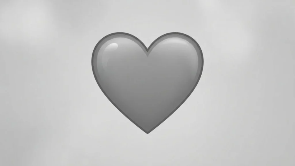 Grey Heart Emoji Mean