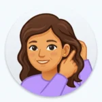 Hair Behind Ear Emoji