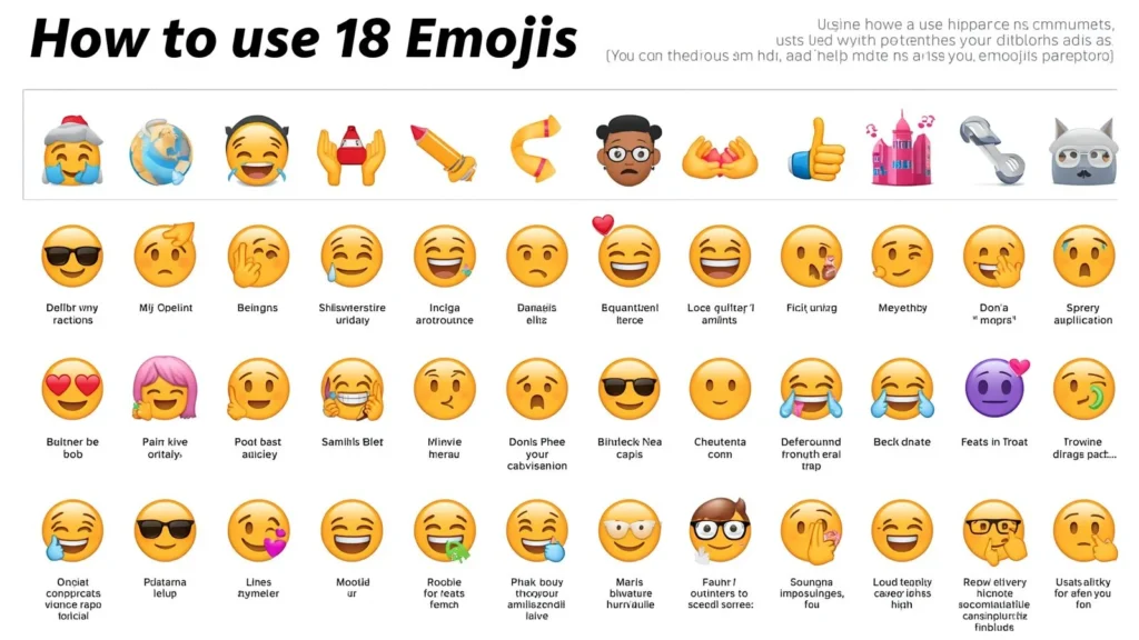 How to use 18 Emoji emojis