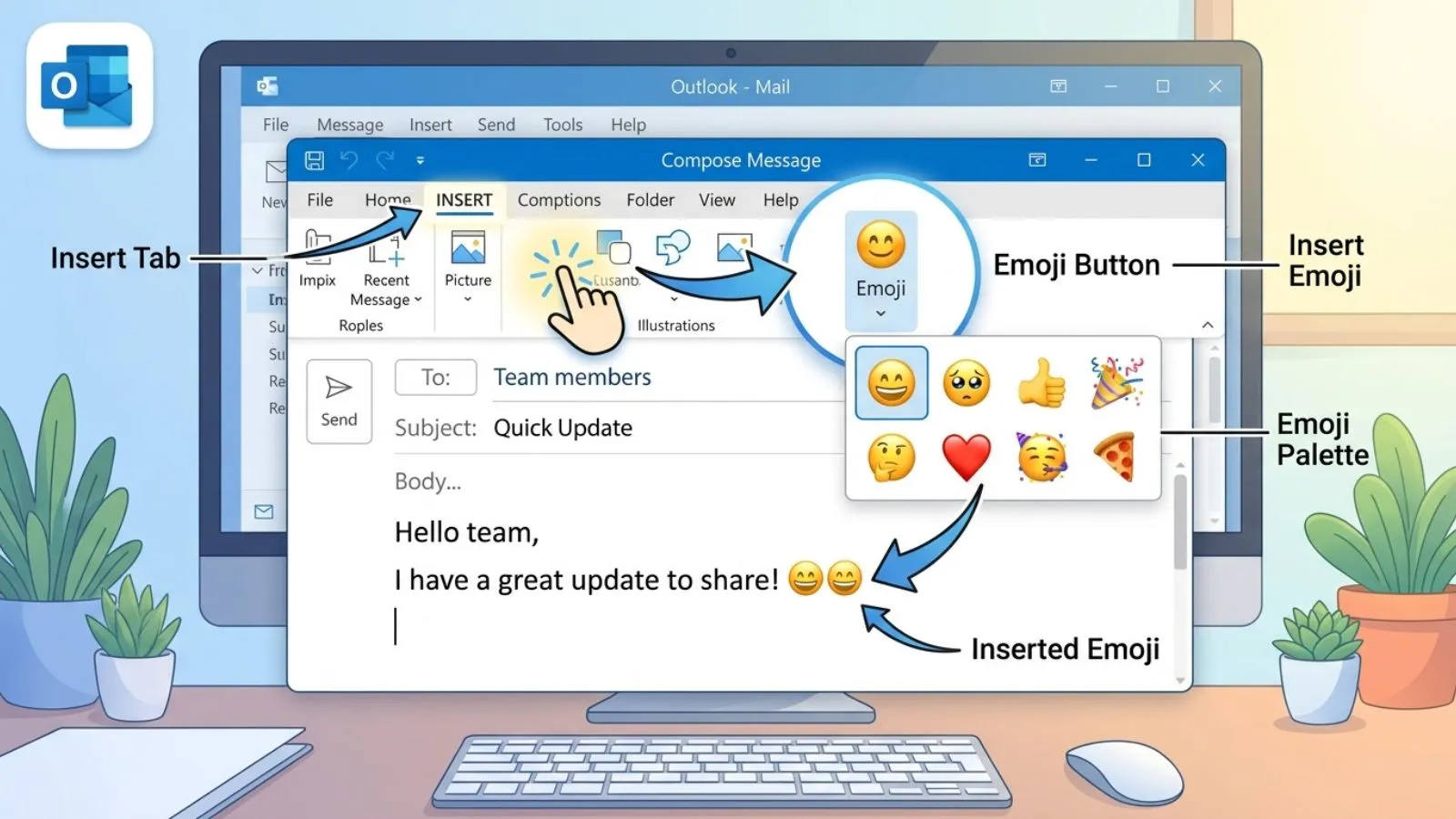 Insert An Emoji In Outlook