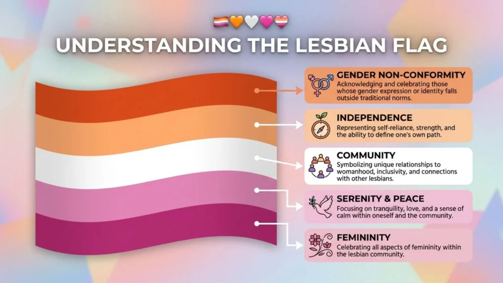 Lesbian Flag Emoji Mean