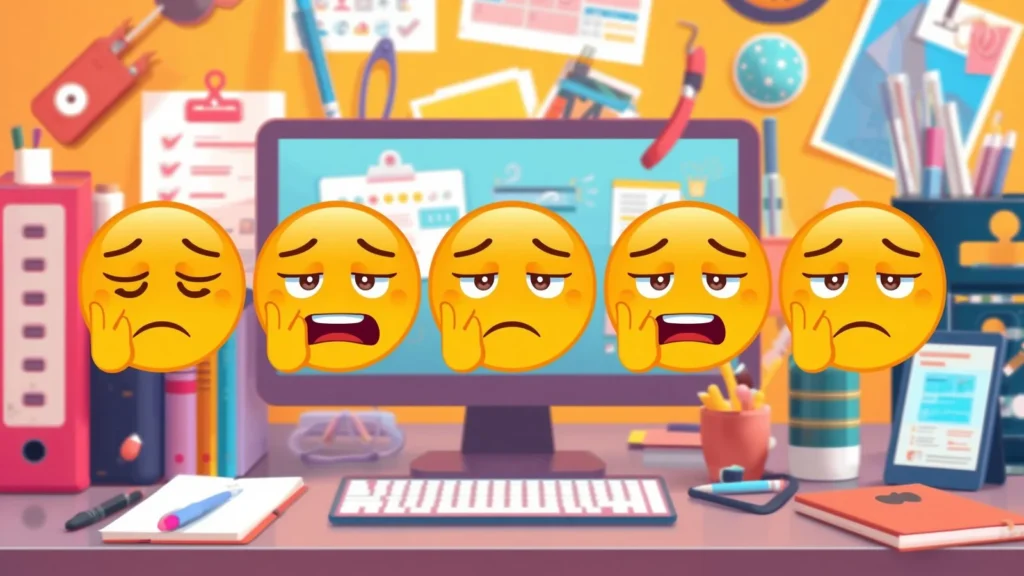 Quick Copy Paste Tired Emoji List