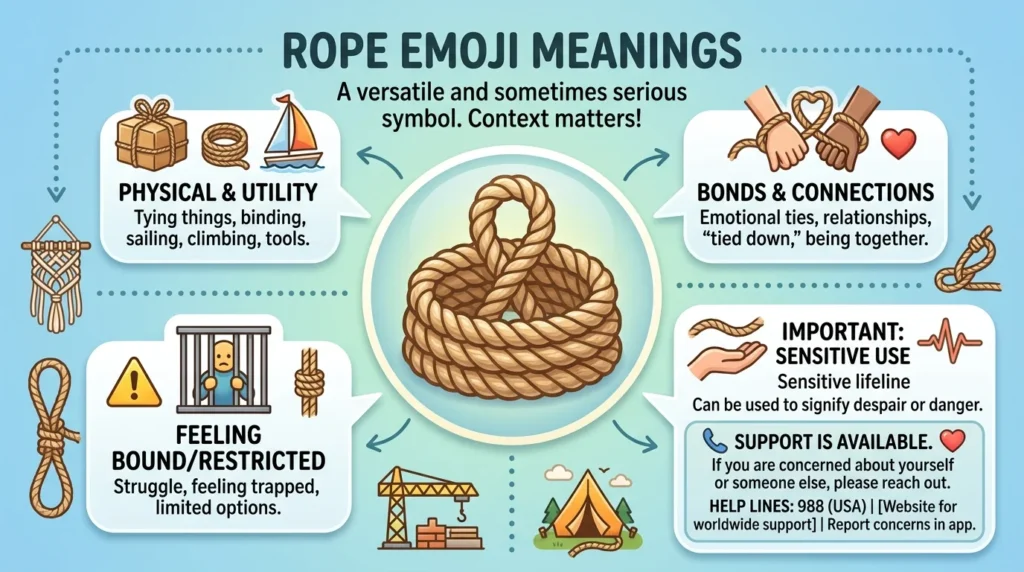 Rope Emoji Mean