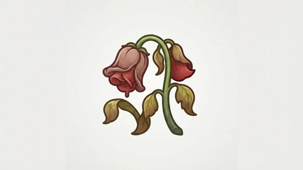 Wilting Flower Emoji Mean