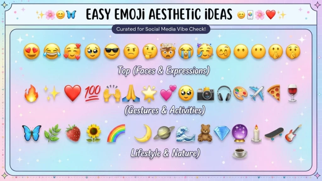 Aesthetic Emoji Ideas for Social Media