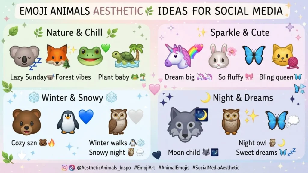 Aesthetic Emoji Ideas for Social media