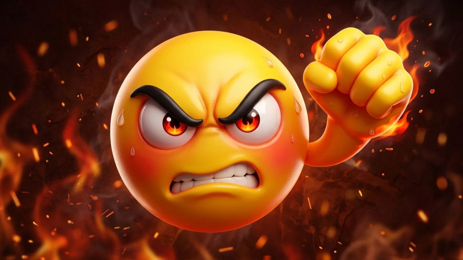 Angry Emoji With Fist
