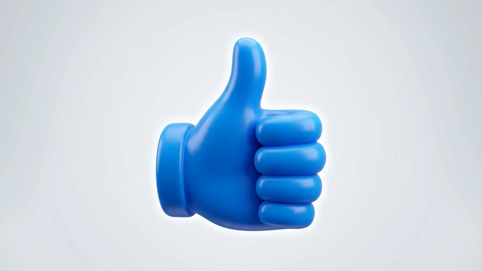 Blue Thumbs Up Emoji