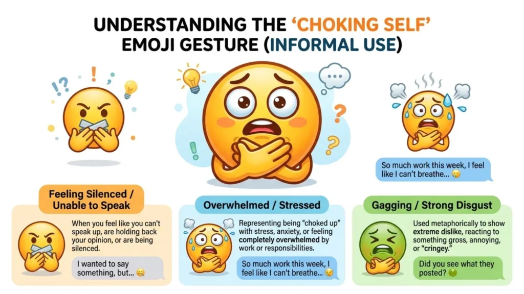 Choking Self Emoji Mean