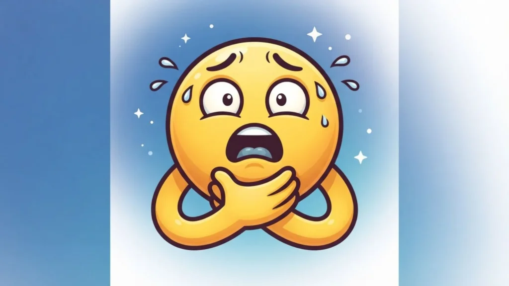 Emoji Choking Itself Mean