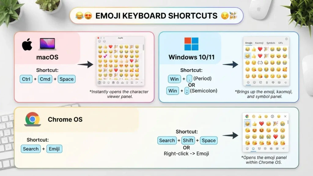 Emoji Keyboard Shortcuts Mean