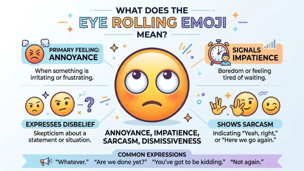  Eye Rolling Emoji Mean