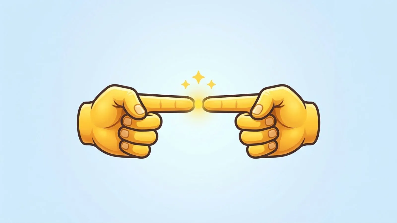 Fingers Pointing Together Emoji