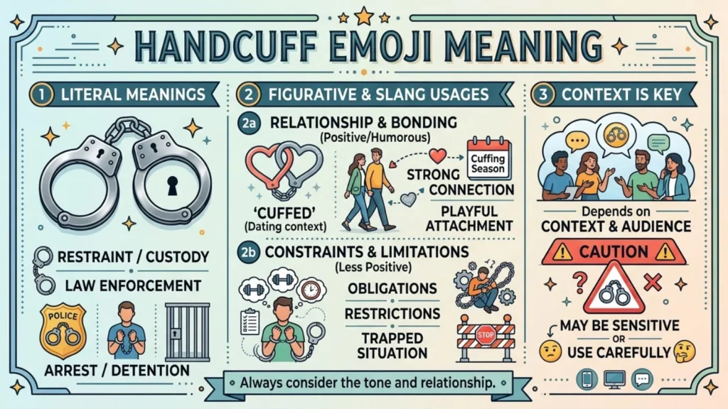 Handcuff Emoji Mean