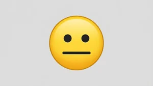 Neutral Face Emoji