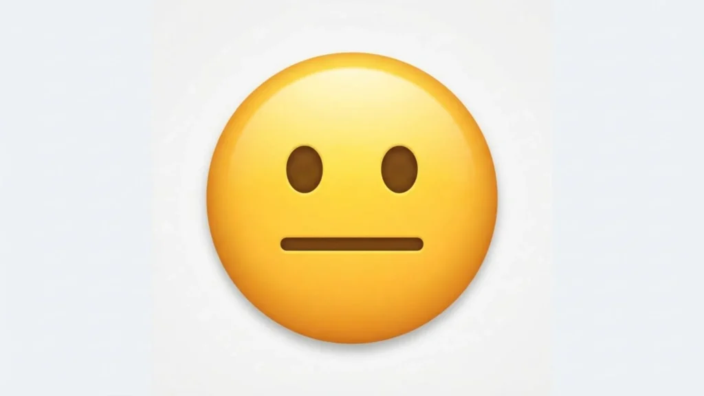Neutral Face Emoji Mean