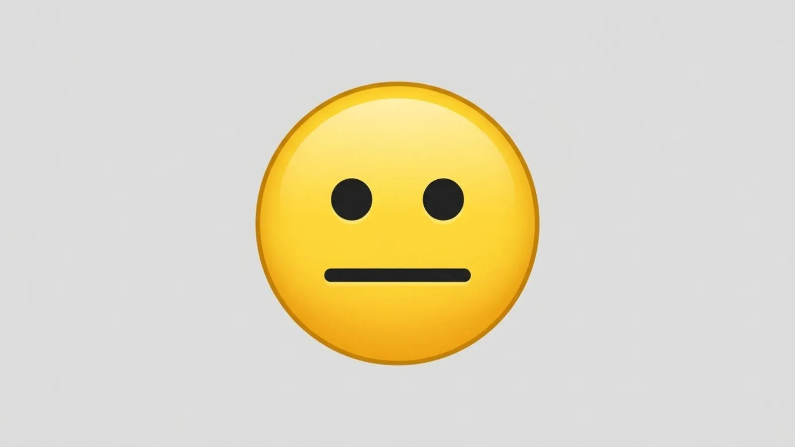 Neutral Face Emoji