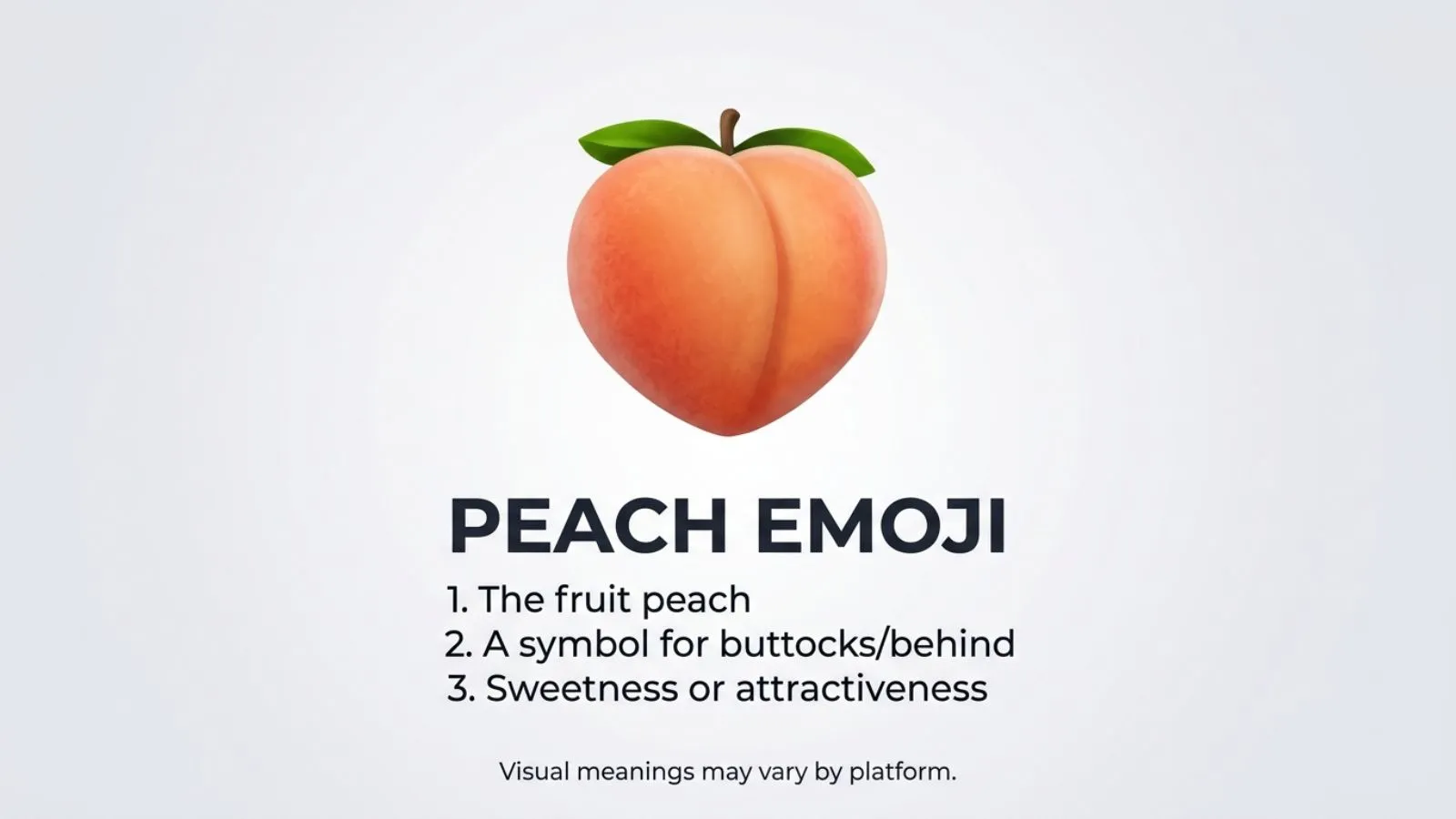 Peach Emoji Mean