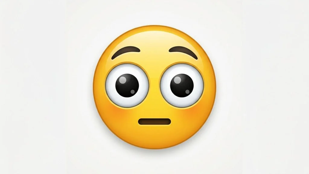 Staring Emoji Mean