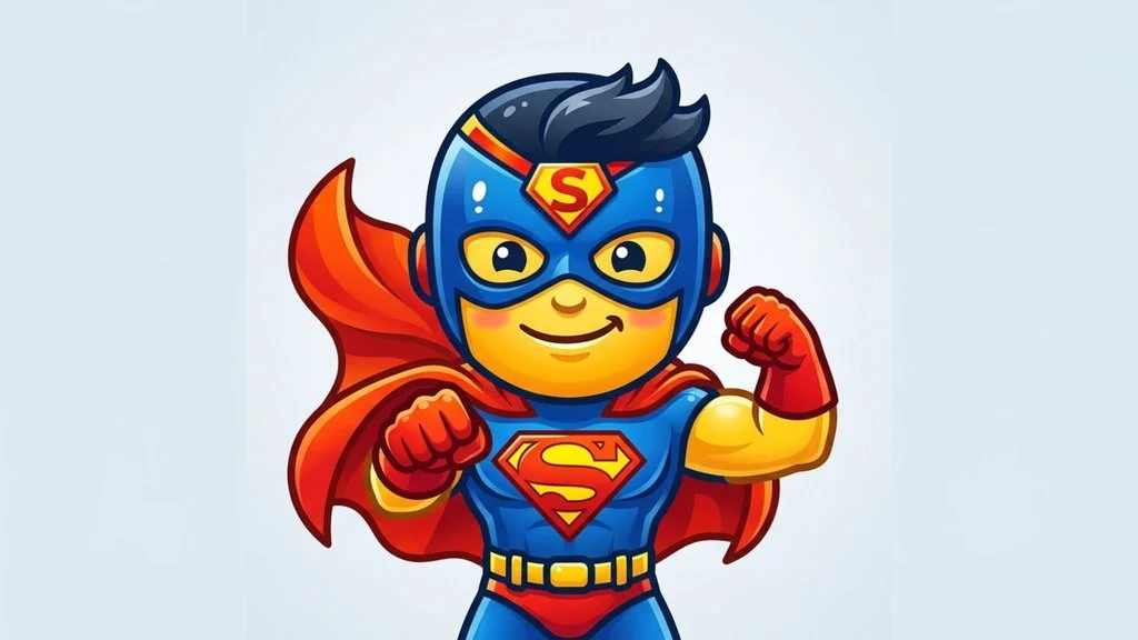 Superhero Emoji mean