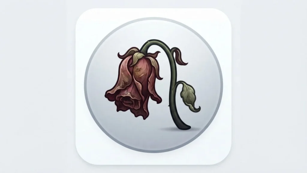  Wilted Rose Emoji Mean