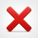 X Mark Emoji