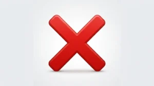 X Mark Emoji