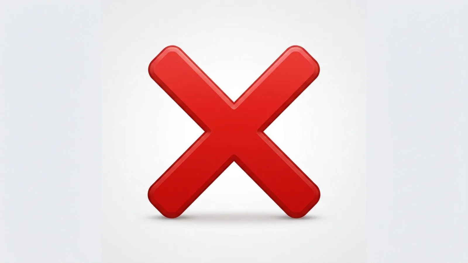 X Mark Emoji