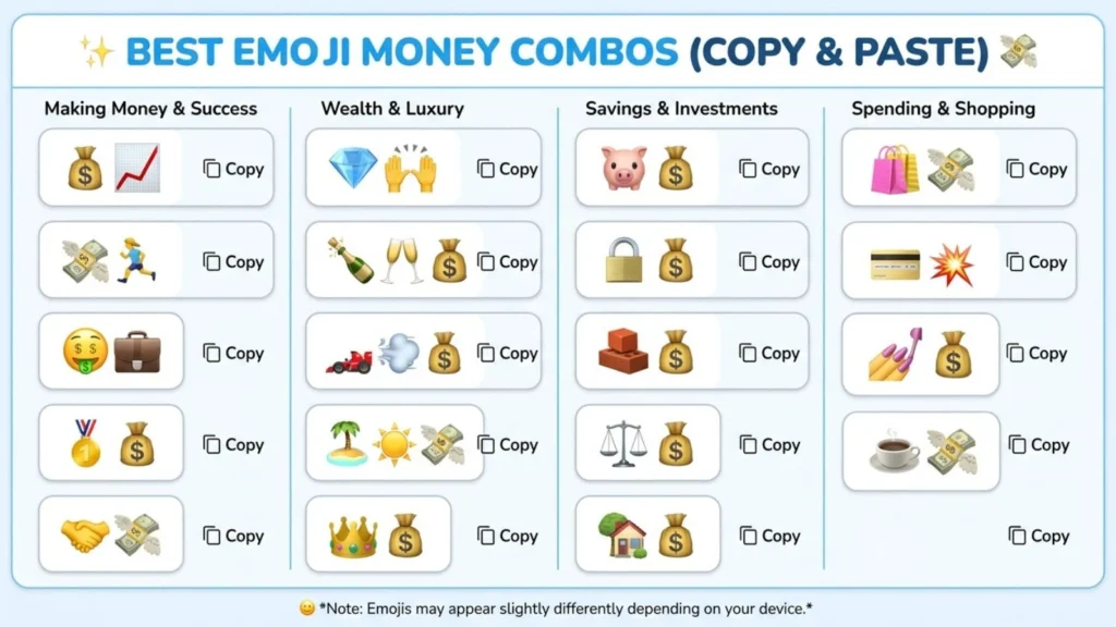 Best Emoji Money Combos Copy & Paste
