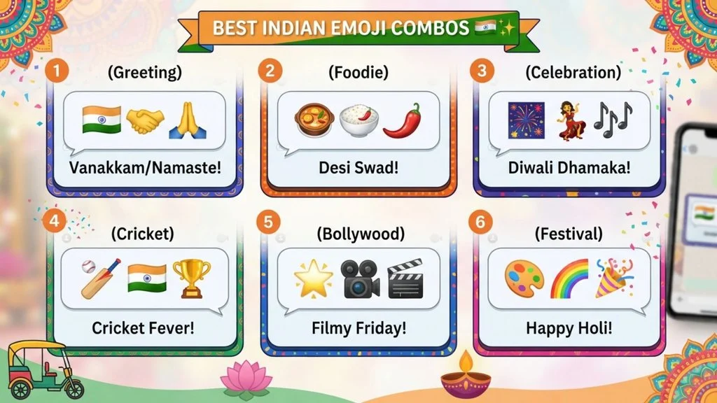 Best Indian Emoji Combos Copy & Paste