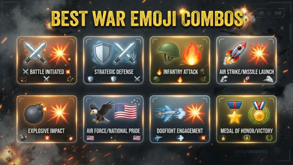 Best War Emoji Combos Copy & Paste