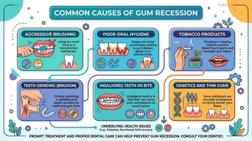 Common Causes of Gum Recession