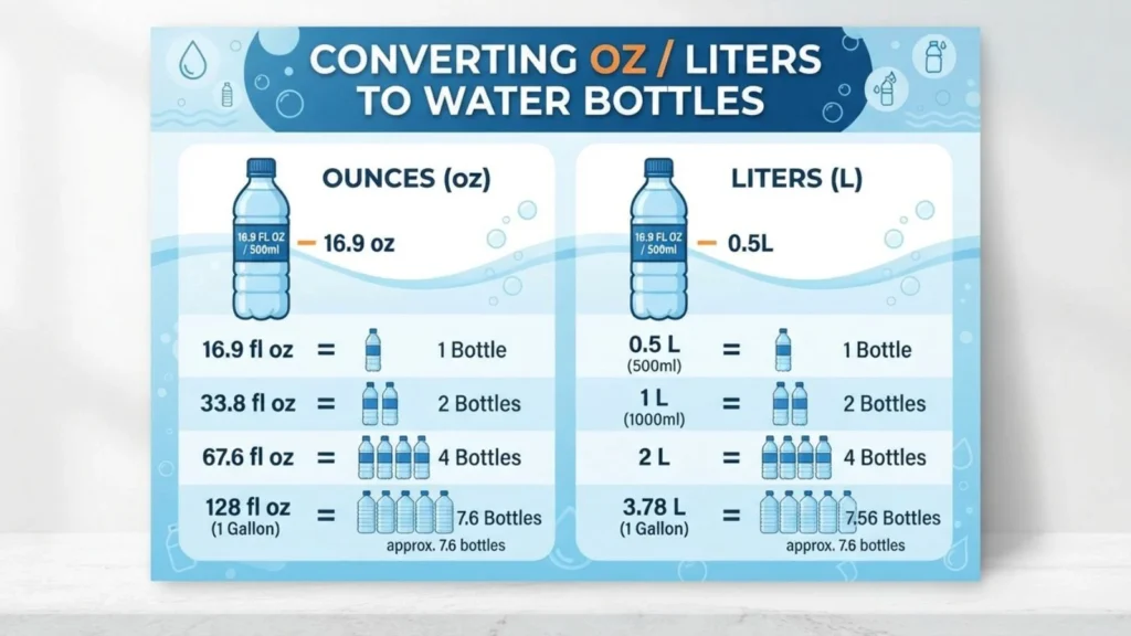 Converting Ounces/Liters into "Water Bottles"