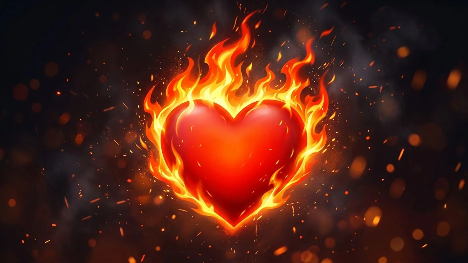 Heart on Fire Emoji