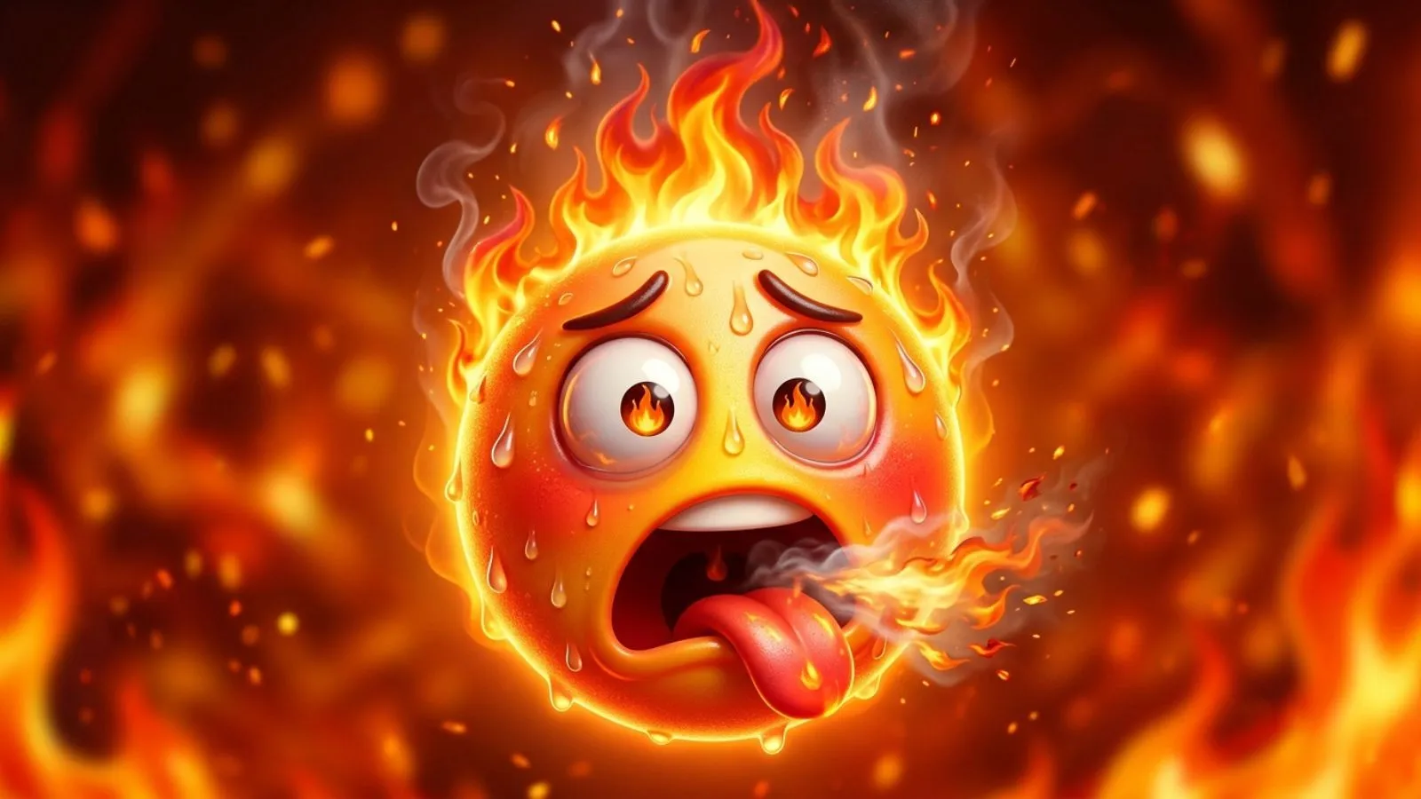 Hot Emoji Face