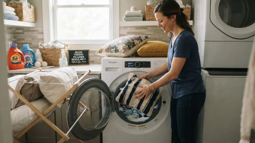 How Often You Should Wash Throw Pillows