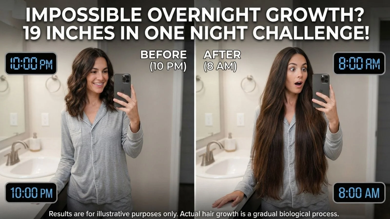 How to Grow Your Hair 19 Inches Overnight 