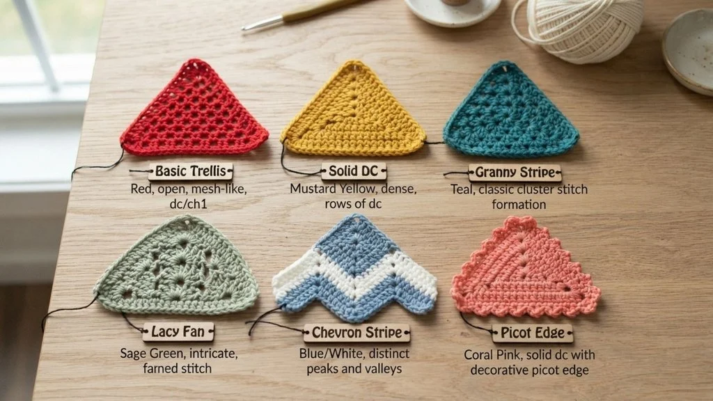 Types of Crochet Triangles
