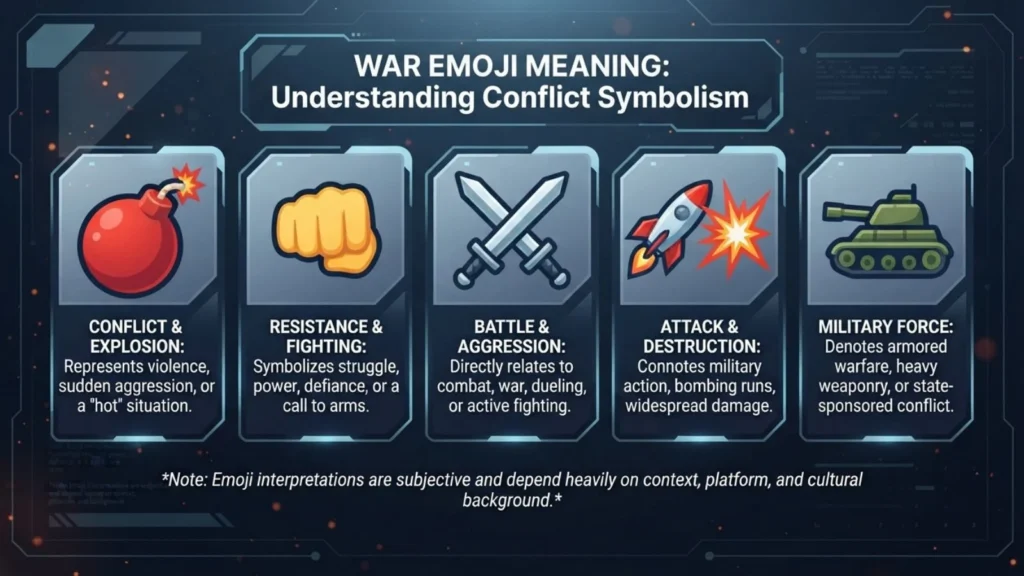 War Emoji Mean