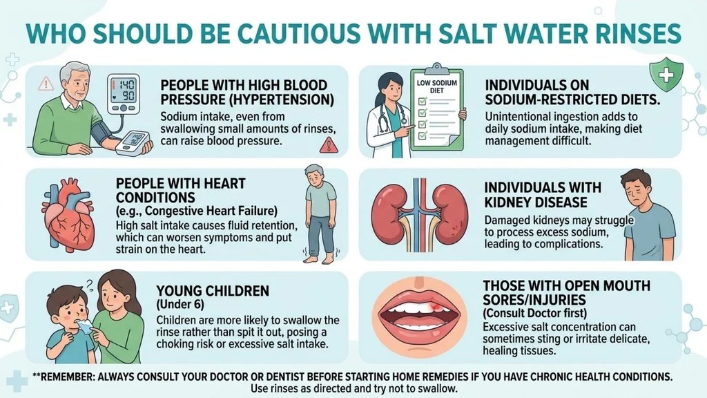 Who Should Be Cautious with Salt Water Rinses