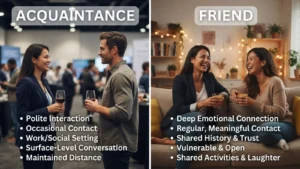 Acquaintance vs. Friend 