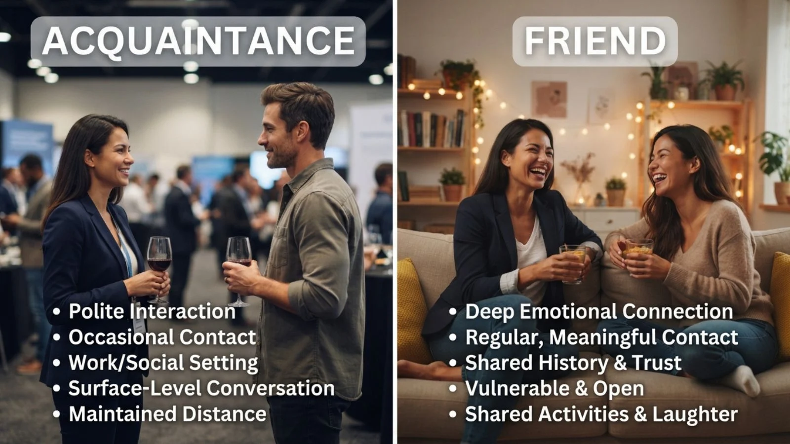 Acquaintance vs. Friend 