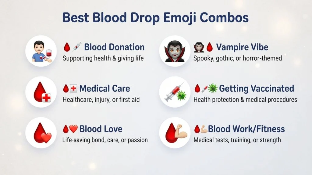 Best Blood Drop Emoji Combos Copy & Paste